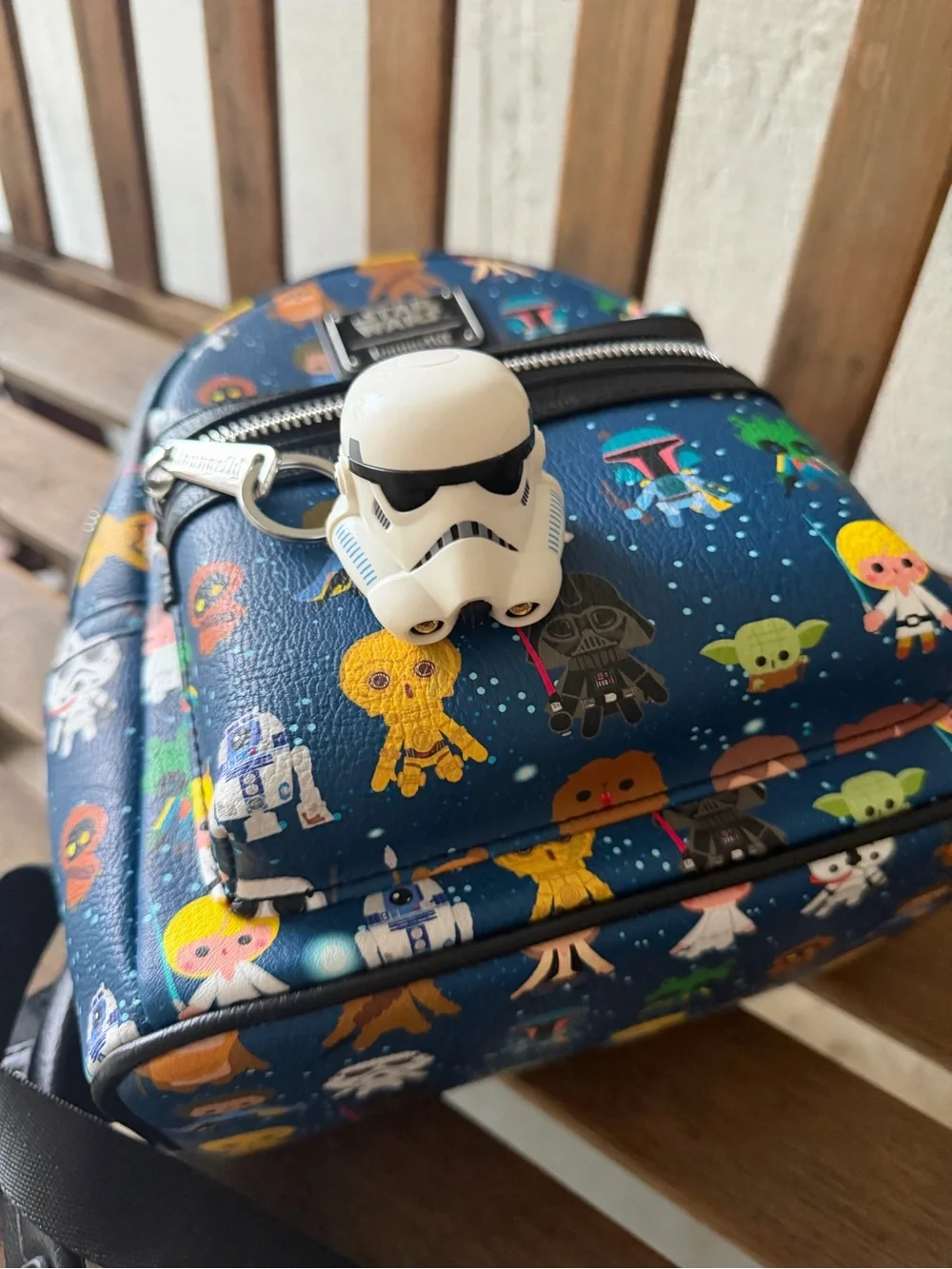 Loungefly Navy Star Wars Character Mini Backpack